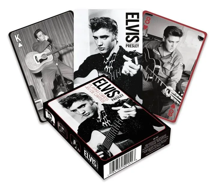 Elvis Presley Playing Cards – Black and White 6 x 9 cm