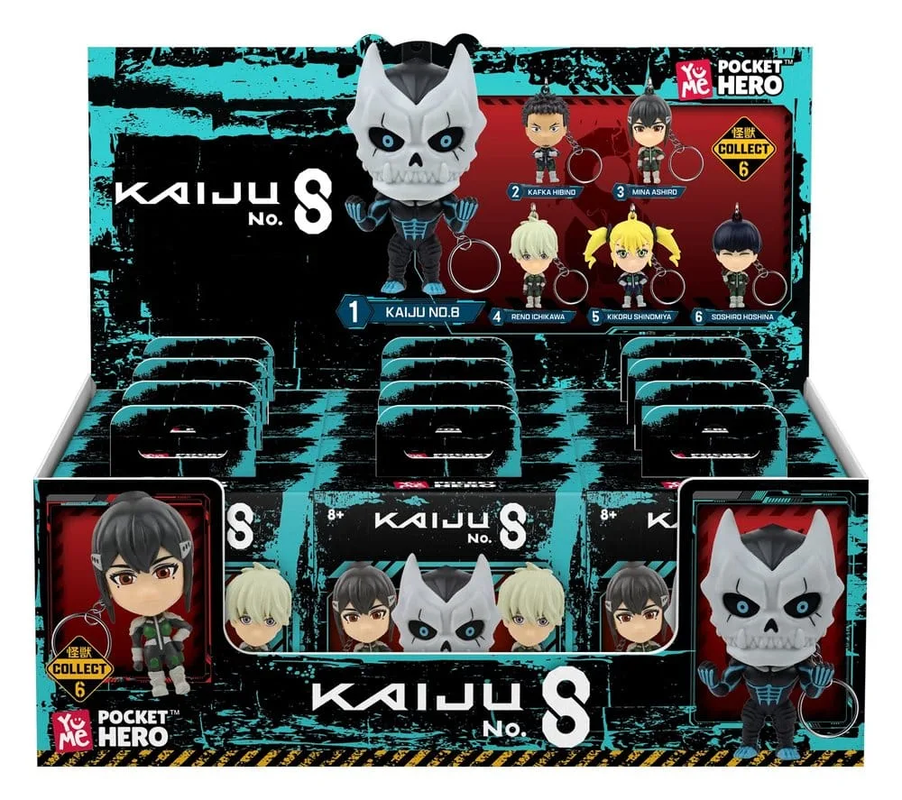 Kaiju No. 8 Keychain Display – Pocket Hero Series 1 12 Blind Boxes