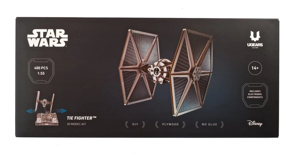 Star Wars Holzmodellbausatz – TIE Fighter mit Ständer 24