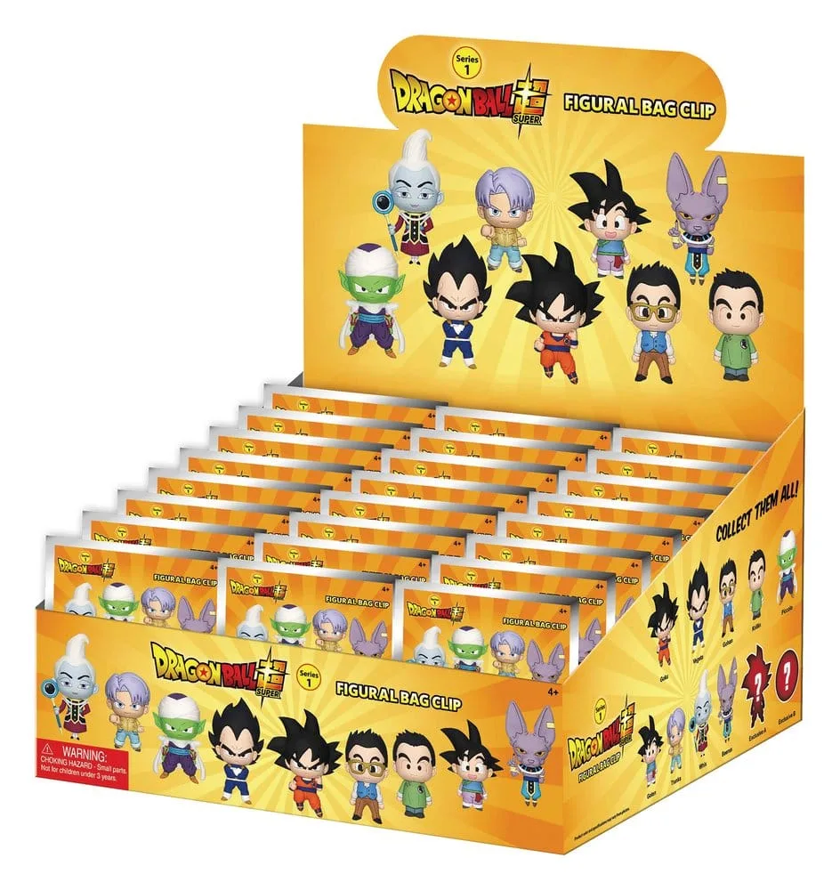 Dragon Ball Super Bag Clips – Series 1 Display of 24