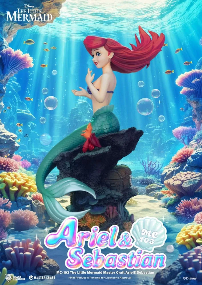The Little Mermaid Statue – Ariel and Sebastian 42 cm 5