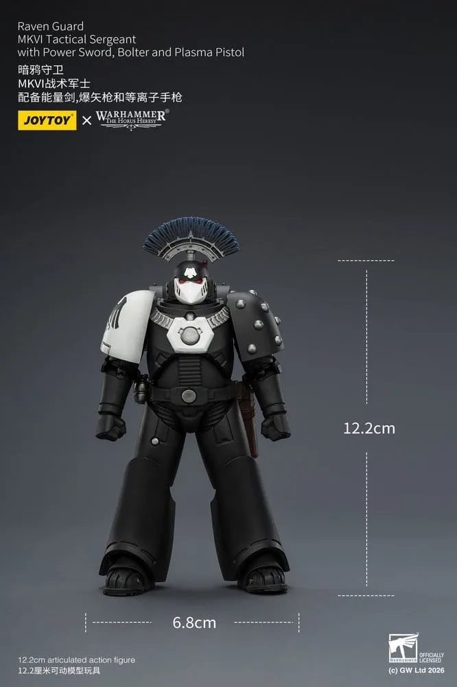 Warhammer 40,000 Figure – Raven Guard MkVI Sergeant 12.3 cm 11