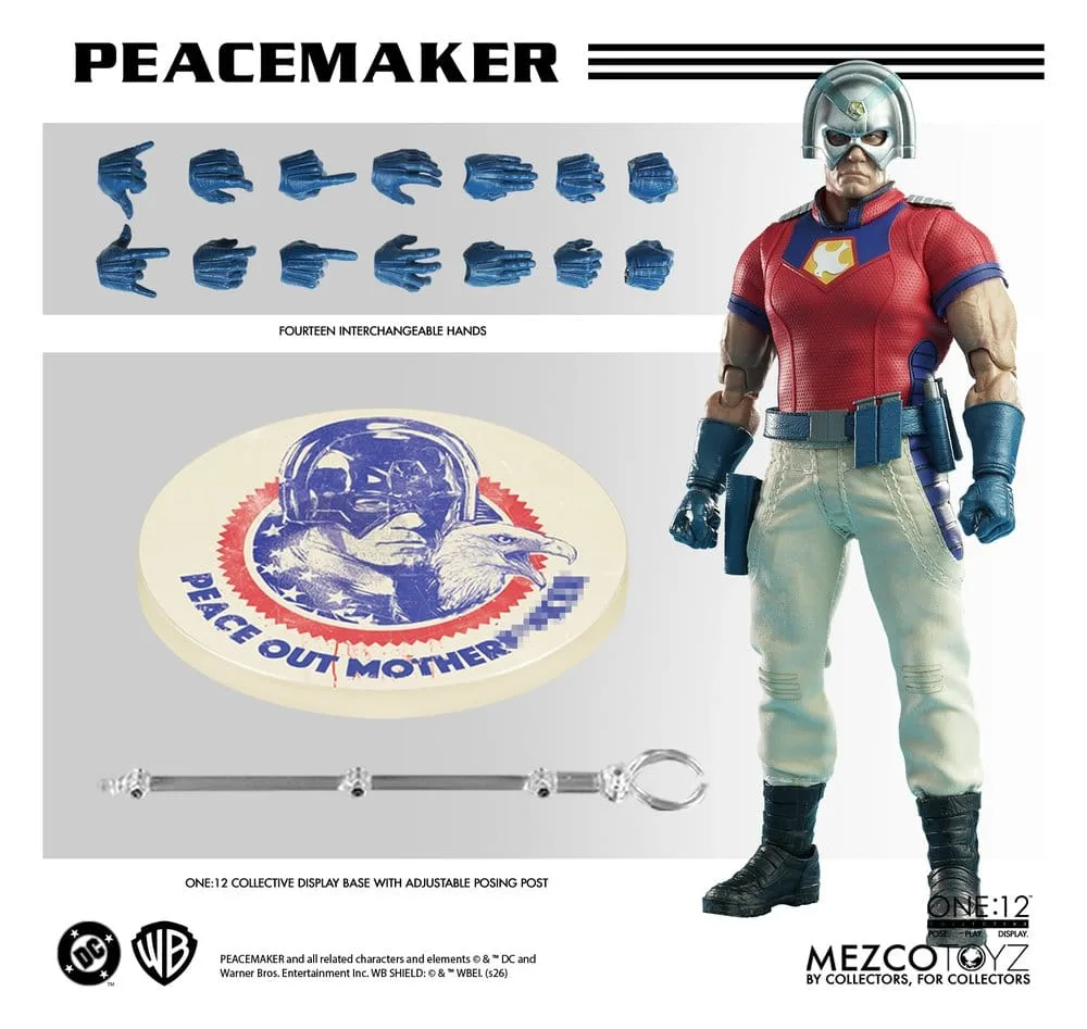 DC Comics Action Figure – Peacemaker One:12 Collective 17 cm 16
