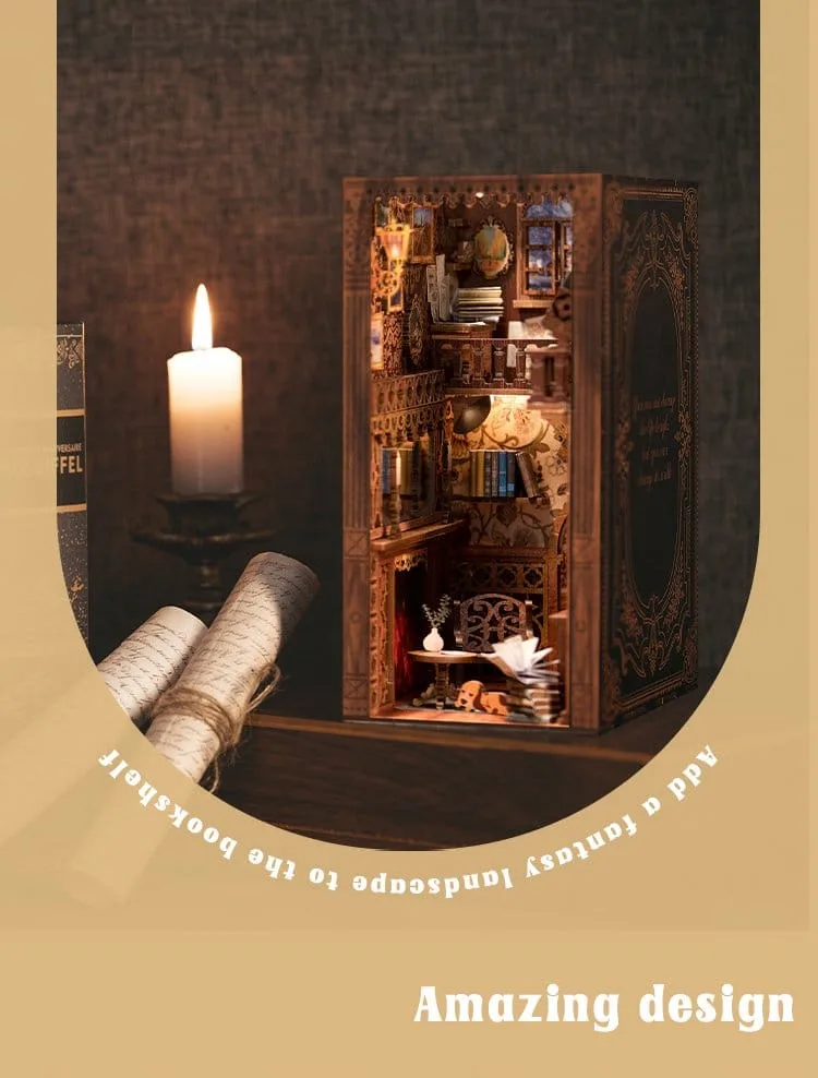 Book Nook Model Kit – CuteBee Eternal Bookstore 23 x 11 cm 10