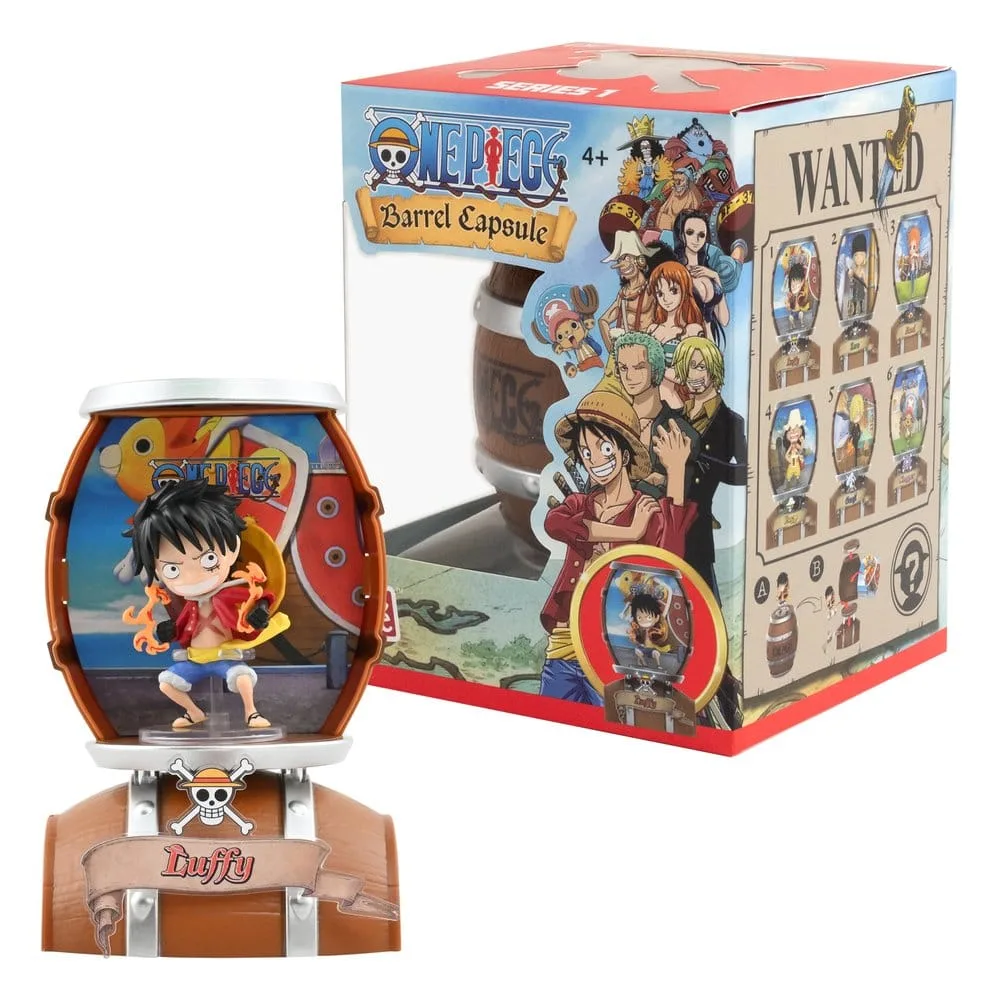 One Piece Mini Figures – Barrel Capsule 6-Box Display 9 cm 18