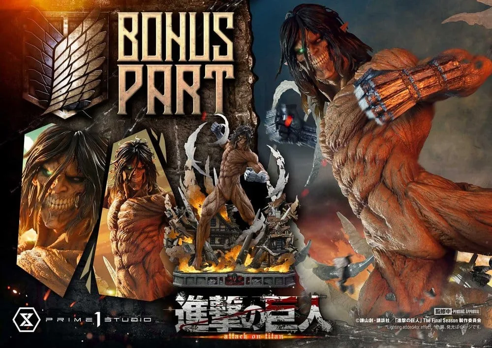 Attack on Titan Statue – Eren Yeager Attack Titan Bonus Version 81 cm 3