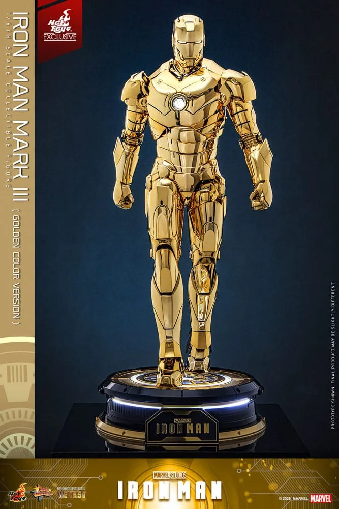 Iron Man Action Figure – Mark III Gold Version 1/6 33 cm 10