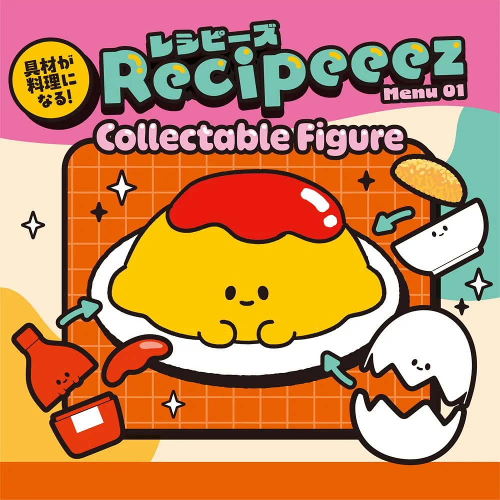 Recipeeez Minifiguren-Set – Menu 01, 4 Figuren je 3 cm 7