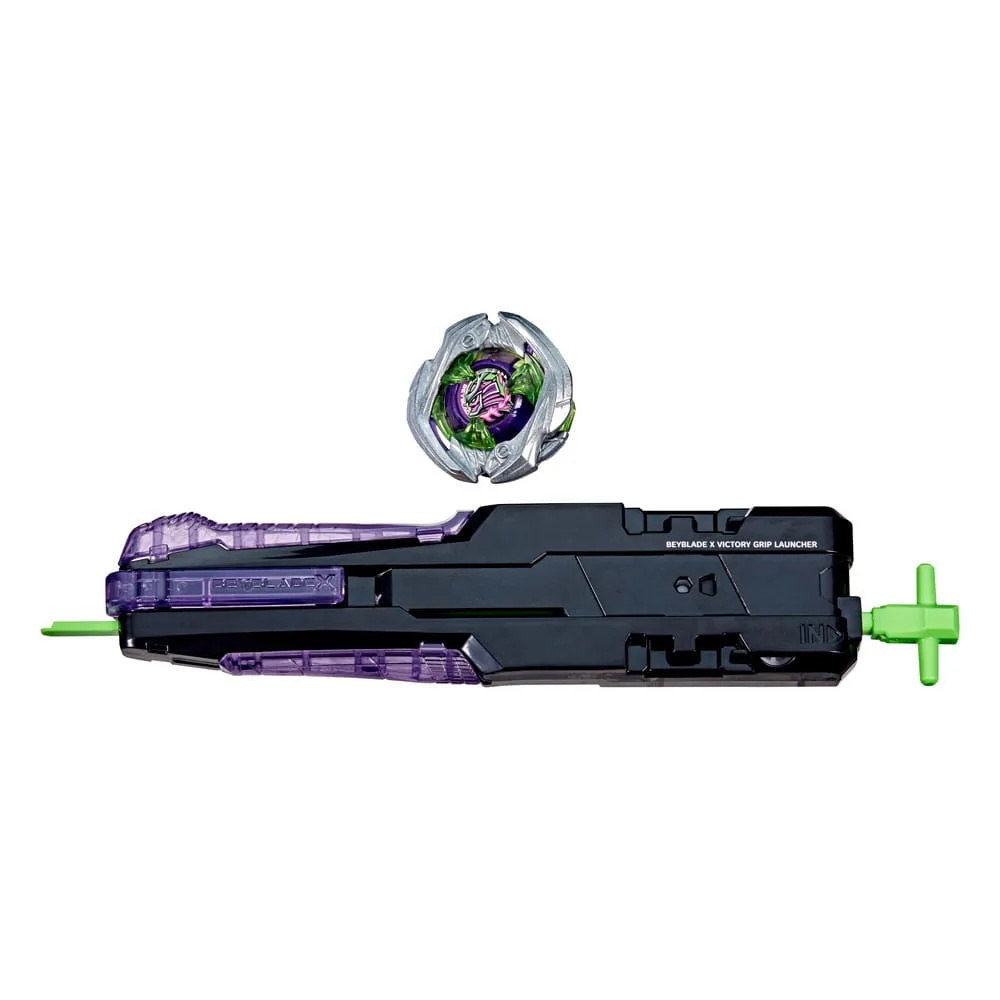 Beyblade X Launcher Set – Victory Grip and Saber Samurai