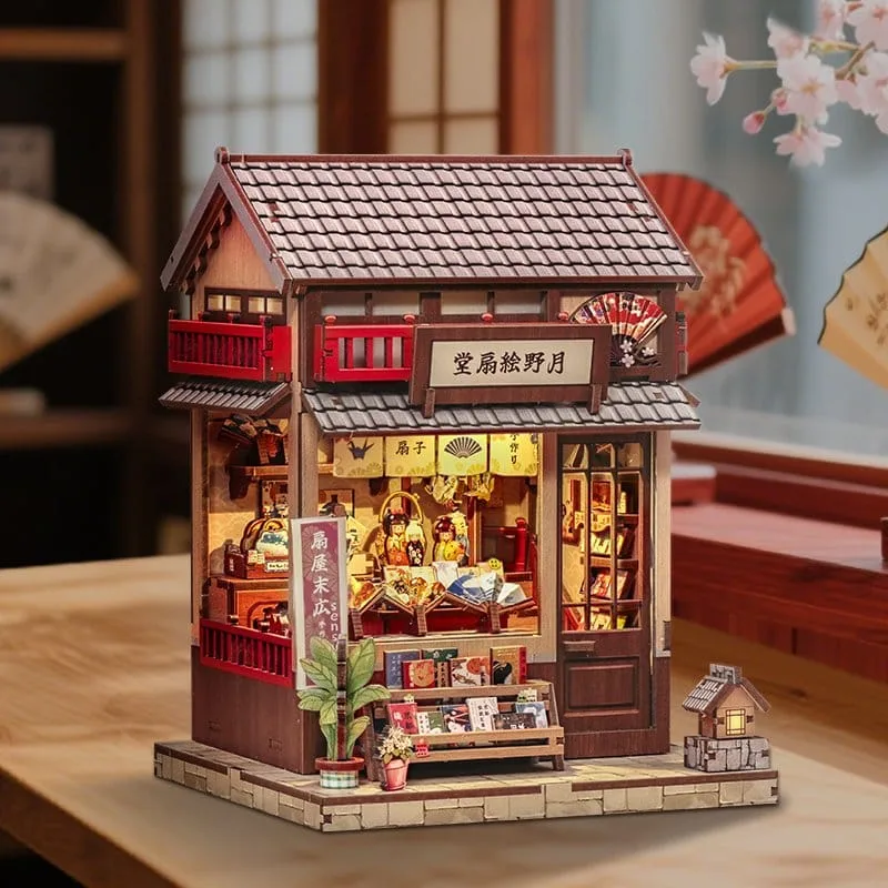 Miniatuurhuisje Bouwpakket – Tsukino Eogi-dou 19 x 14 cm 18