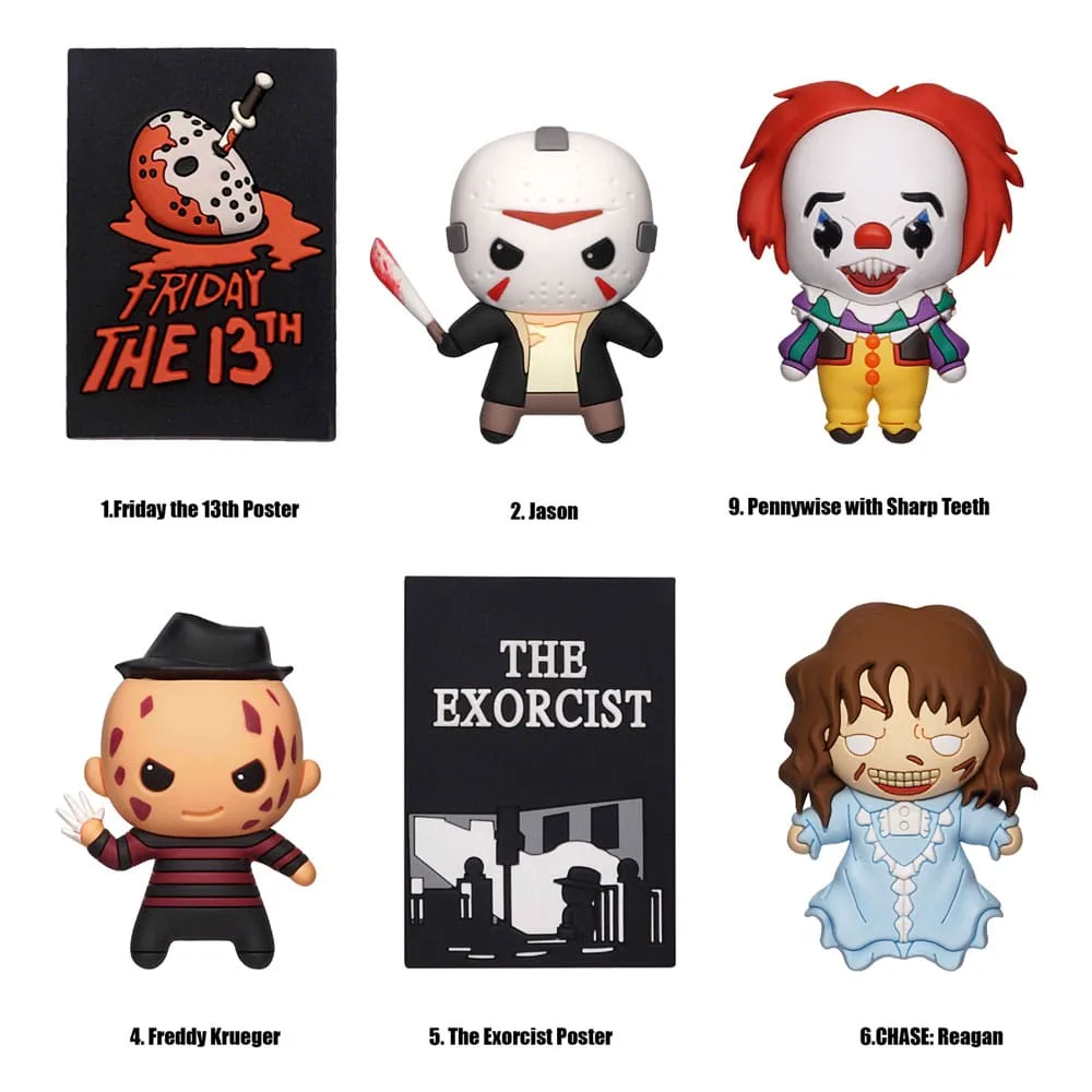 Warner Brothers 3D Magnets – Horror Series 1 Display of 12