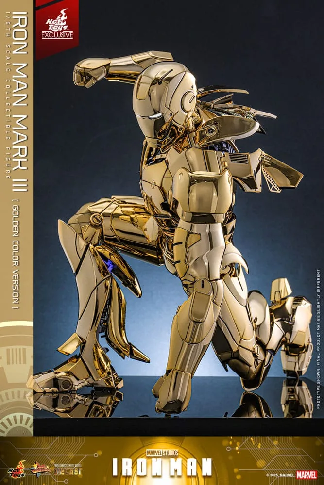 Iron Man Action Figure – Mark III Gold Version 1/6 33 cm 8