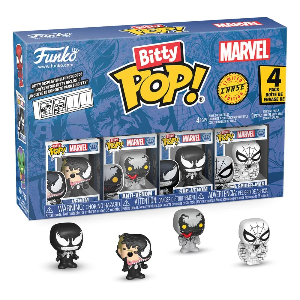 Spider-Man Bitty POP! Figures – Series 3 Four-Pack 2 cm