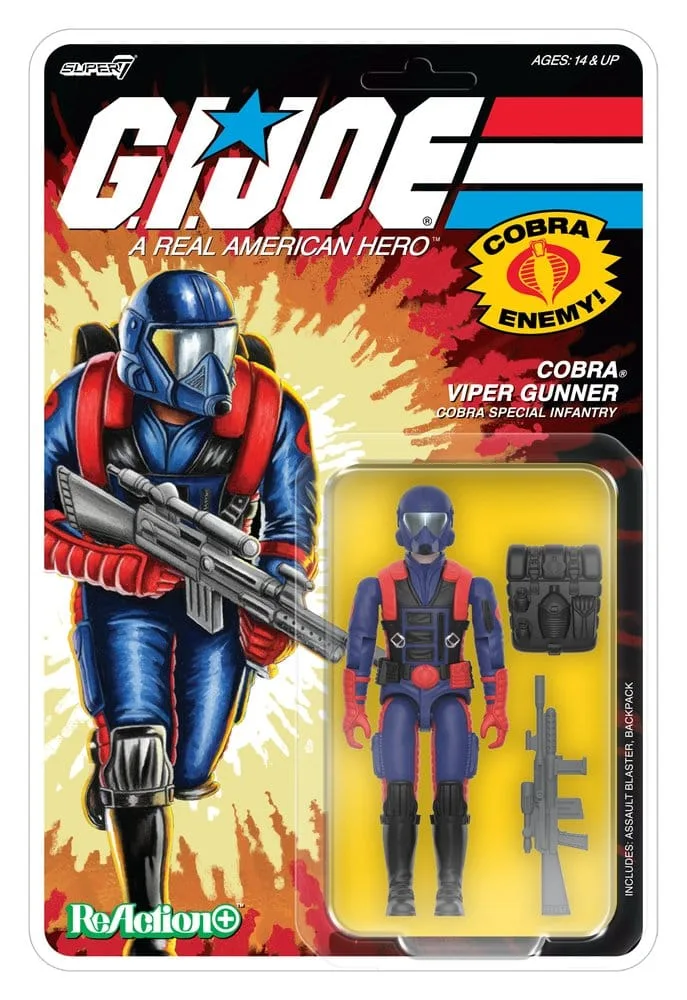 G.I. Joe Action Figure – ReAction+ Cobra Viper Gunner Wave 9 1