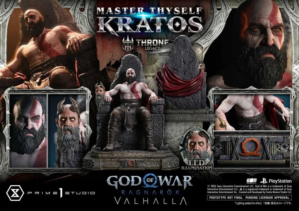 God of War Ragnarök Statue – Master Thyself Kratos 67 cm 5
