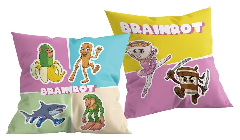 Italian Brainrot Cushion – Crazy Mix 40 x 40 cm