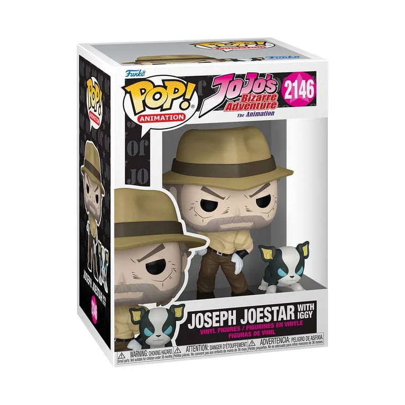 JoJo’s Bizarre Adventure Vinyl Figures – Joseph & Iggy 9 cm 2