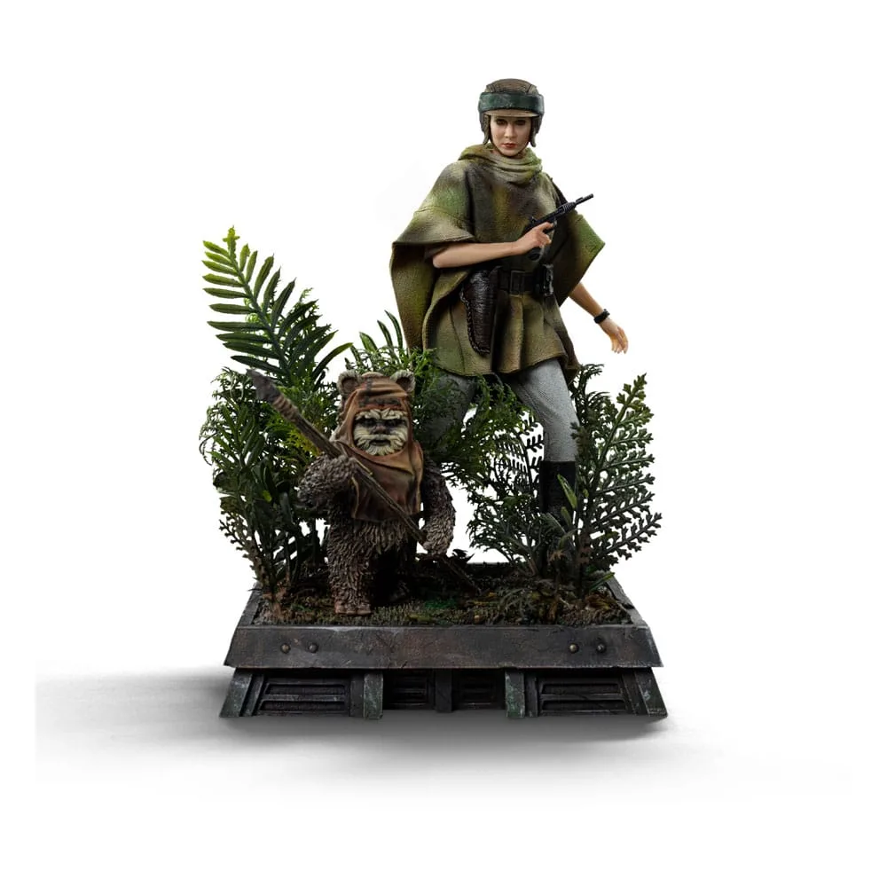 Star Wars Episode VI Statue – Art Scale Leia and Wicket 21 cm 2