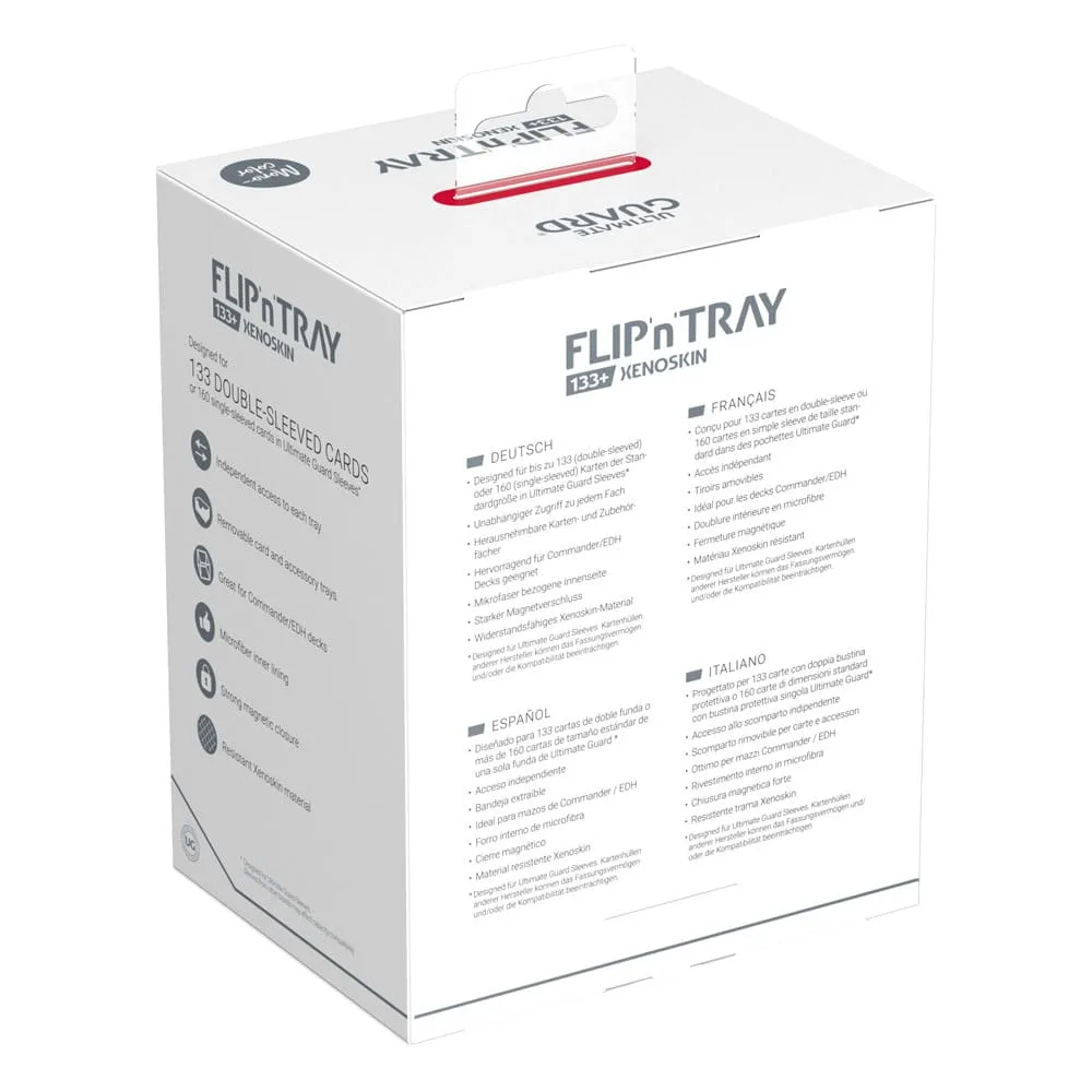 Ultimate Guard Deck Box – Red Flip’n’Tray 133+ Xenoskin 8