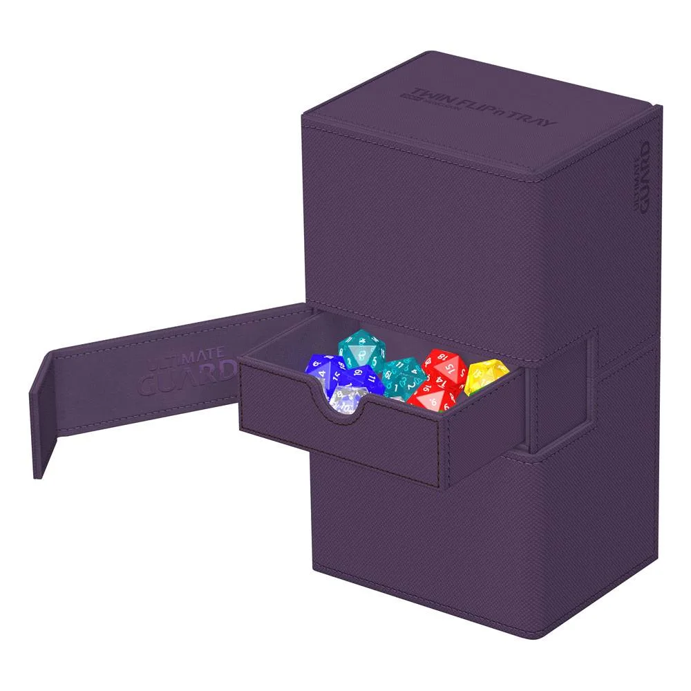 Ultimate Guard Deck Box – Twin Flip’n’Tray 200+ Xenoskin Purple 3