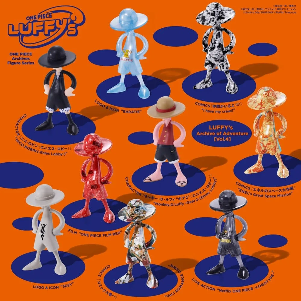 One Piece Mini Figure Set – Luffy’s Archive Vol. 4 9 cm 19
