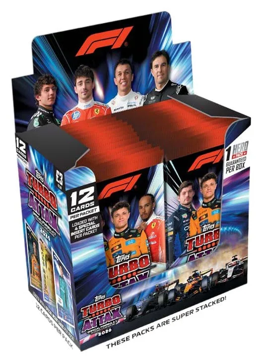 Formula 1 Trading Cards – Turbo Attax 2026 24-Booster Display