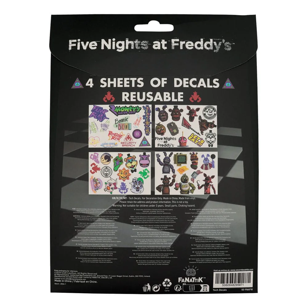 Five Nights at Freddy’s Sticker Pack – Reusable Tech Decals 2