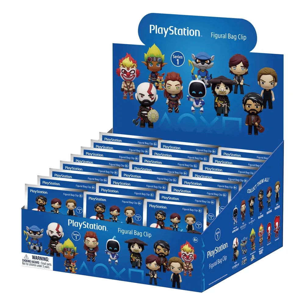 PlayStation Bag Clips – Series 1 Display of 24
