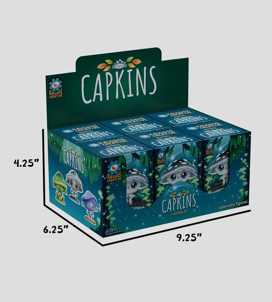 Capkins Mini Figures – Series 2 Blind Box Display of 6 7 cm 10