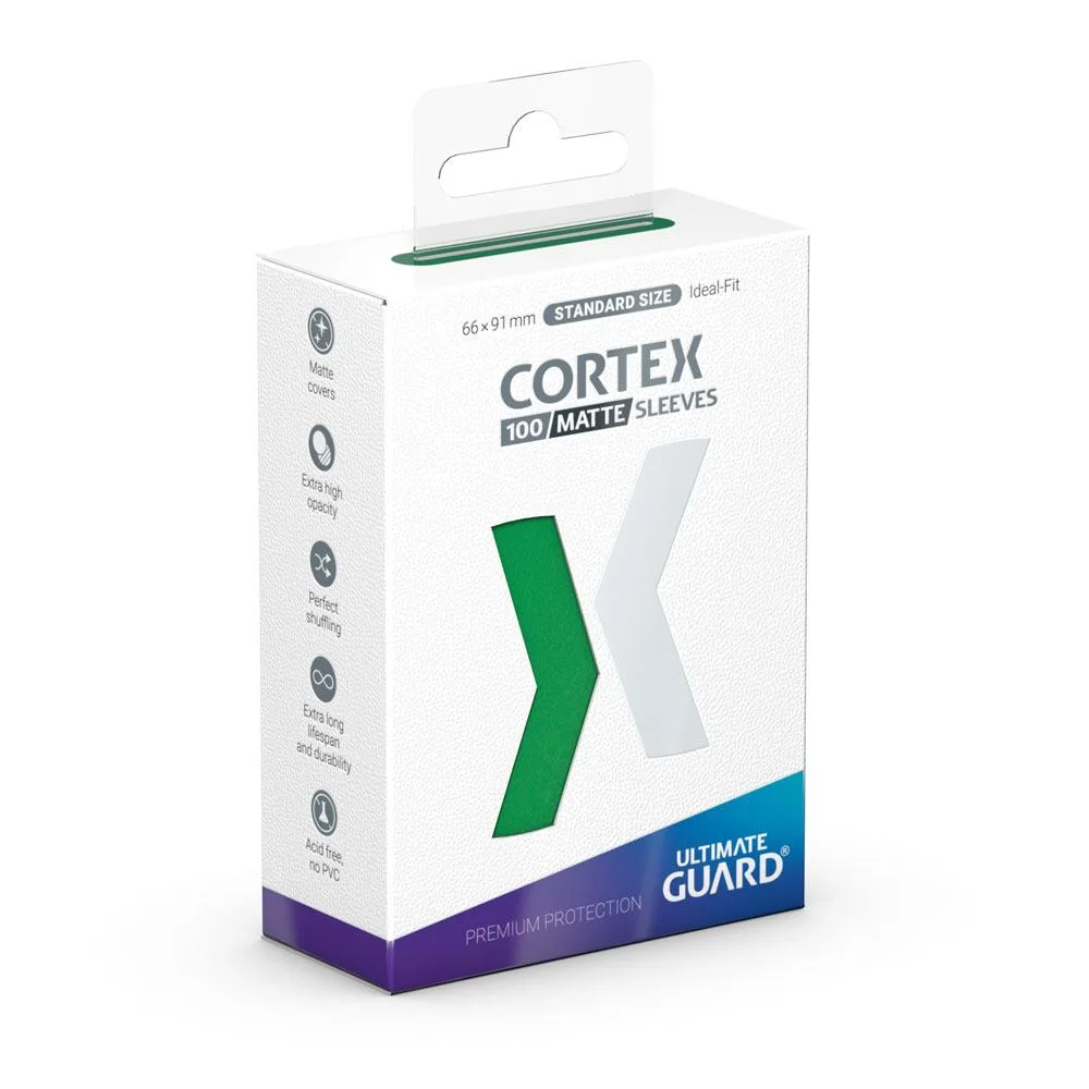 Ultimate Guard Card Sleeves – Cortex Matte Green 100 Pack 66 x 91 mm