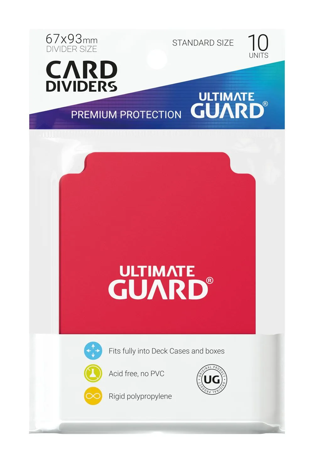 Ultimate Guard Card Dividers – Red 10-Pack 67 x 93 mm 2
