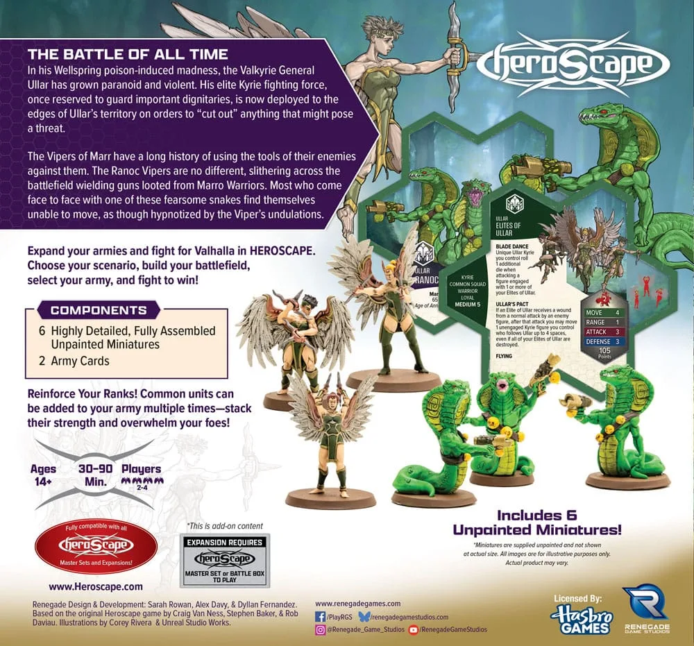 Heroscape Army Expansion – Elites of Ullar & Ranoc Vipers 2
