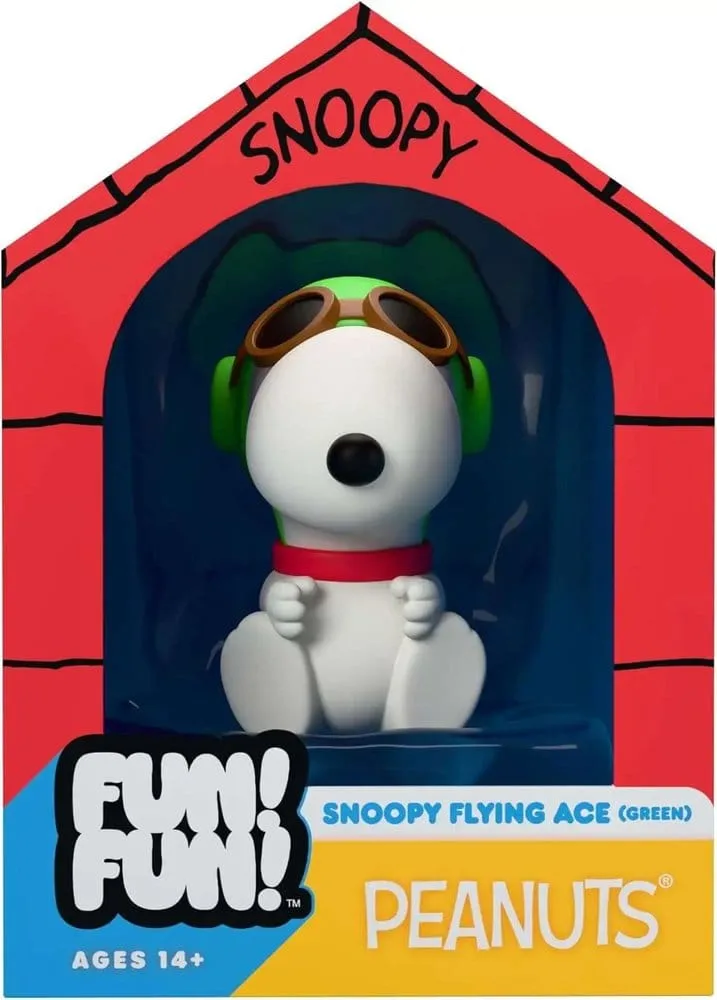 Vintage Peanuts Mini Figure – Snoopy Green Hat Flying Ace