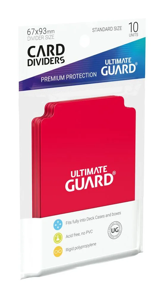 Ultimate Guard Card Dividers – Red 10-Pack 67 x 93 mm 3