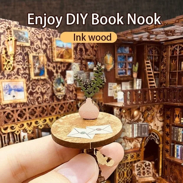 Book Nook Model Kit – CuteBee Eternal Bookstore 23 x 11 cm 2