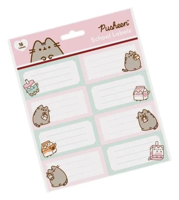 Pusheen School Labels – Sips
