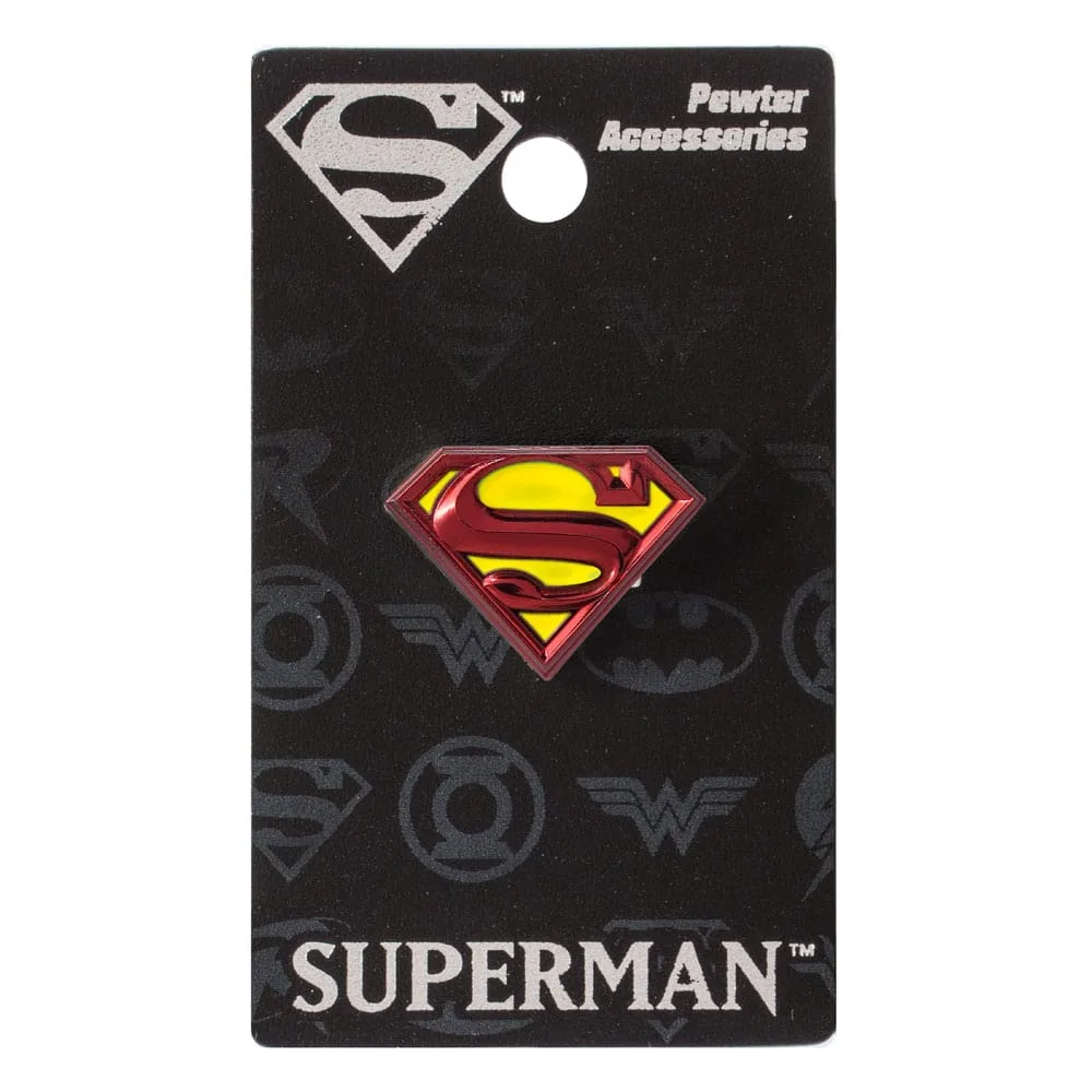 DC Comics Pin Badge – Coloured Superman Logo