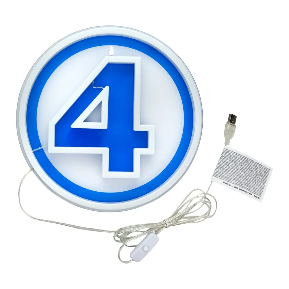 Fantastic Four LED-wandlamp – Logo in neonstijl 24 cm 5