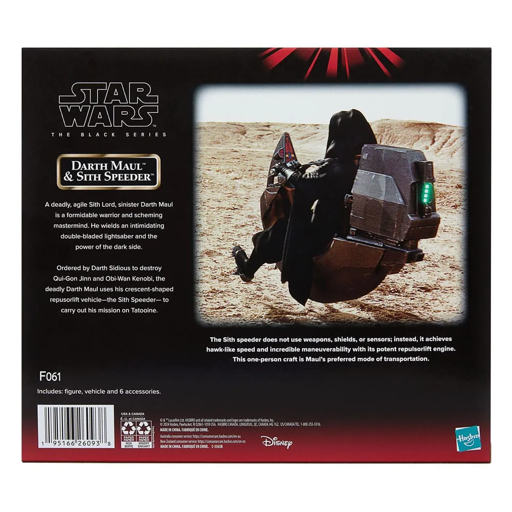 Star Wars Figure and Vehicle Set – Darth Maul with Sith Speeder 2