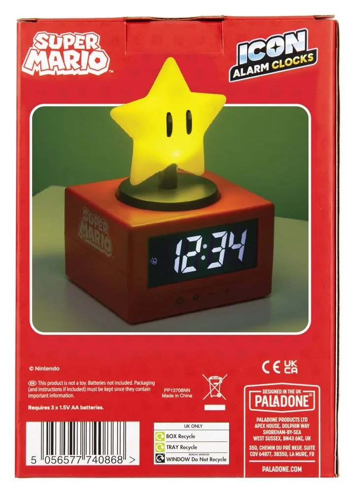 Super Mario Alarm Clock – Super Star 15 cm 3