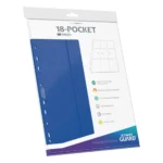 Ultimate Guard Binder Pages – Blue 18-Pocket Side-Loading 10-Pack 2