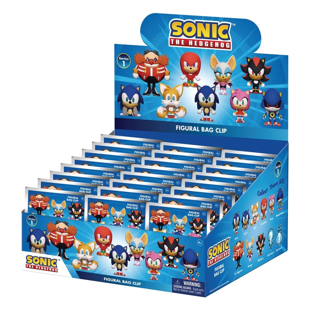 Sonic the Hedgehog Bag Clips – Series 1 24 Blind Bag Display 2