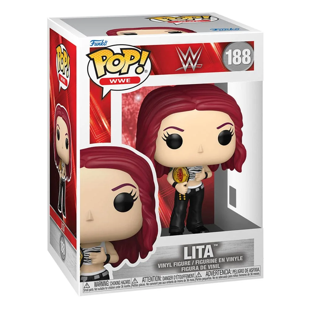 WWE Vinyl Figure – POP Lita with Championship Belt 9 cm 2