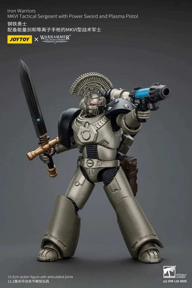 Warhammer Action Figure – Iron Warriors MKVI Tactical Sergeant 1/18 5