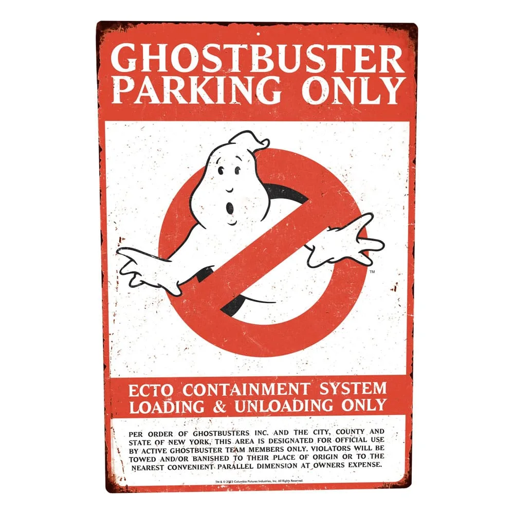 Ghostbusters Metal Sign – Parking