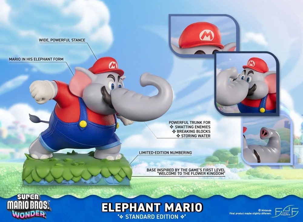 Super Mario Bros. Wonder Statue – Elephant Mario Standard Edition 43 cm 2