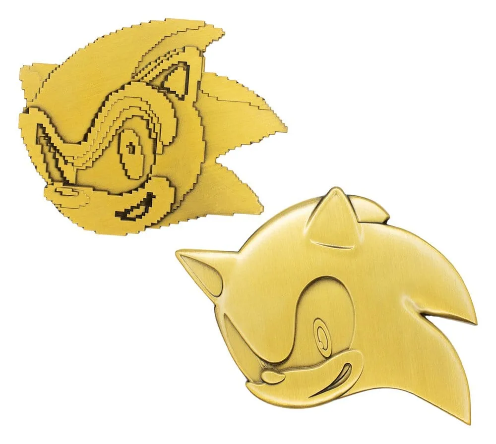 Sonic the Hedgehog Medallion Set – 35th Anniversary Then & Now 9