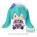 Hatsune Miku Chibi Figure – Fuwa Petit Sparkly Purple 8 cm 1