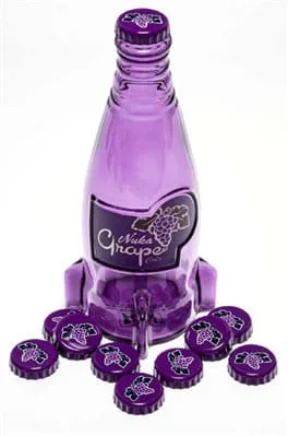 Fallout Replica Bottle Set – Nuka Cola Grape with 10 Caps