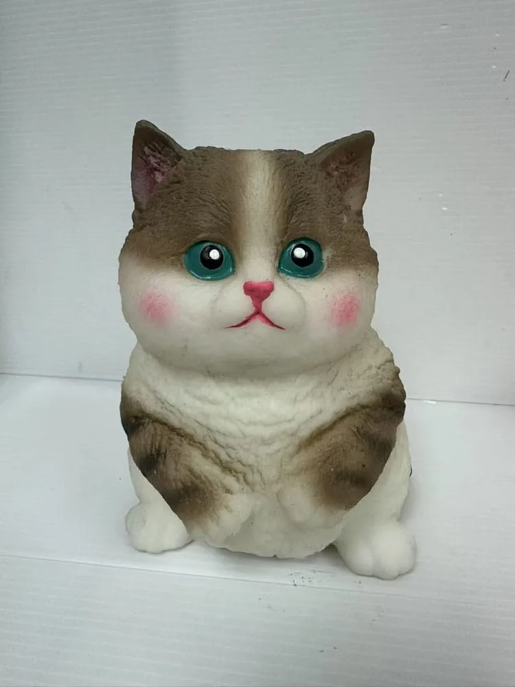 Fun Maker Squishy Fidget Toy – Dark Brown Cat 11 x 16 cm 7